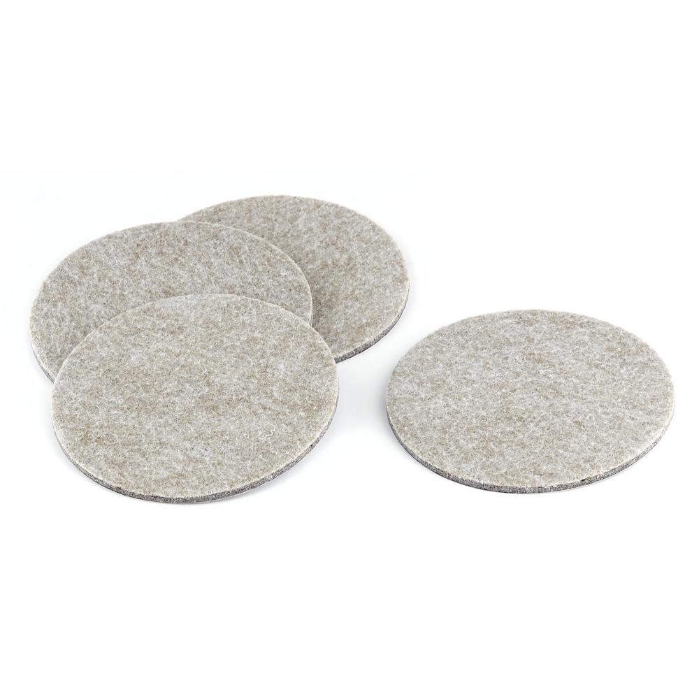 Scotch 4 in. x 6 in. Beige Rectangle Surface Protection Felt Floor Pads