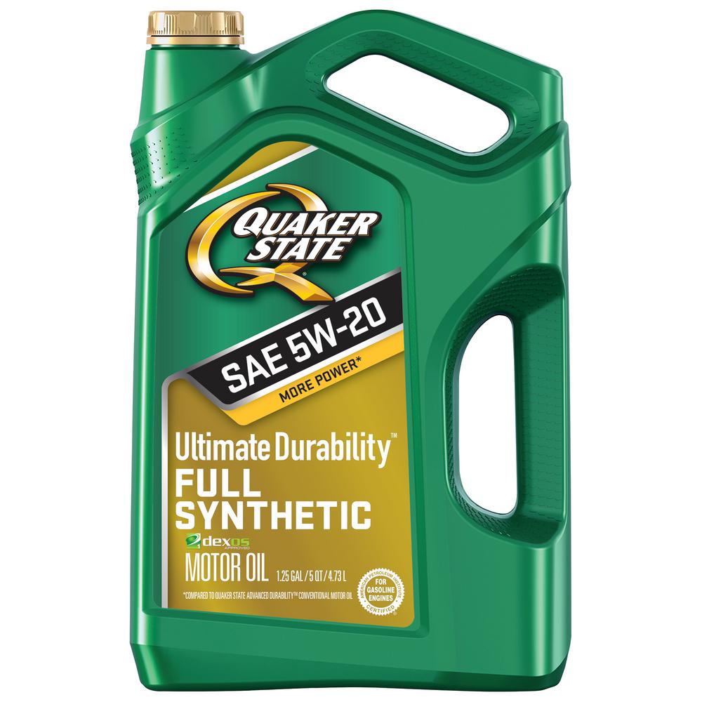 quaker state 160 fl oz 5 qt ultra durability 5w 20 full syn motor oil 550046189 the home depot quaker state 160 fl oz 5 qt ultra durability 5w 20 full syn motor oil