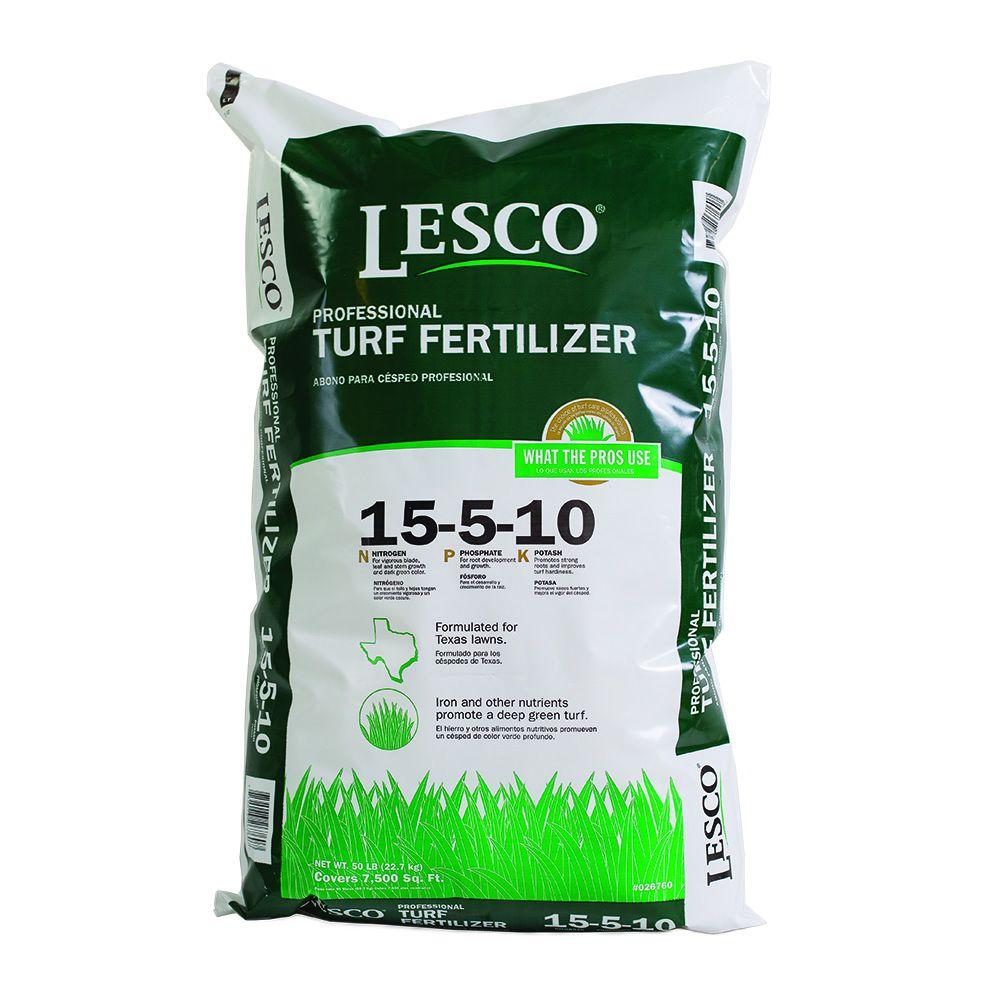 Lesco 15 5 10 Texas Turf Fertilizer 026760 The Home Depot Lesco 15 5 10 Texas Turf Fertilizer