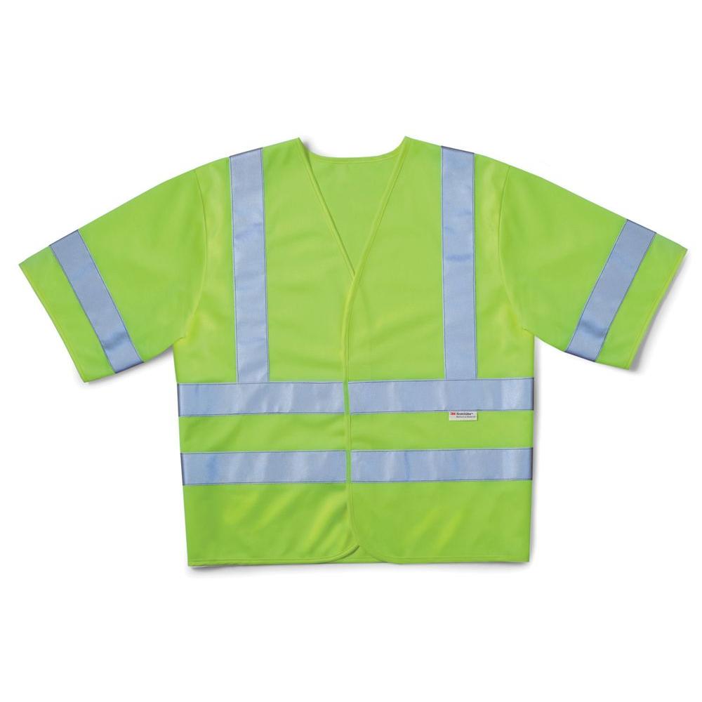 3M HighVisibility Yellow Class 3 Short Sleeve Safety Vest9490080030