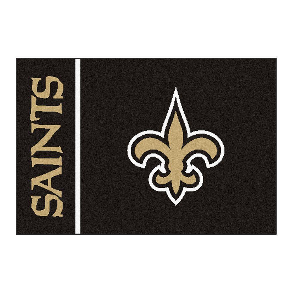Fanmats Nfl New Orleans Saints Black Uniform Inspired 2 Ft X 3 Area Rug Fanmats Nfl New Orleans Saints Black Uniform Inspired 2 Ft X 3 Area Rug