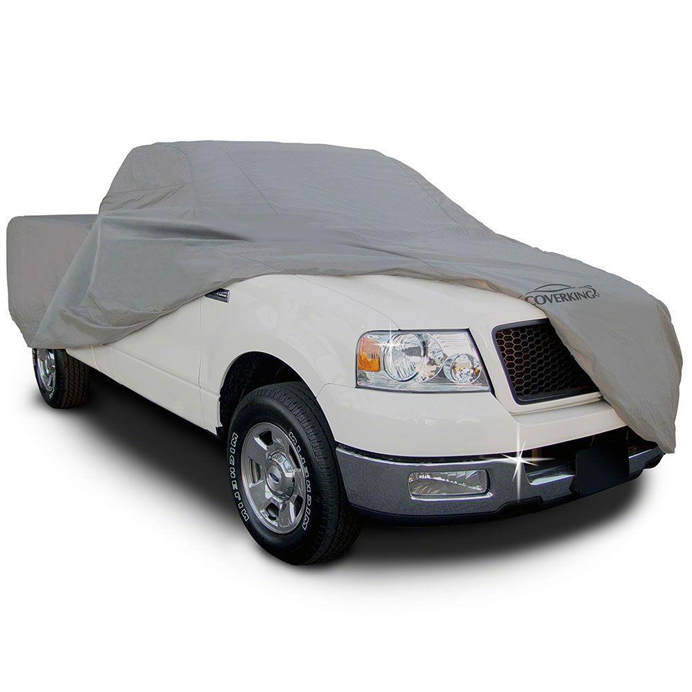 Gray Coverking UVCTMSSI98 Universal Fit Car Cover for Mini Truck with Short Bed Standard Cab Triguard Light Weather Outdoor