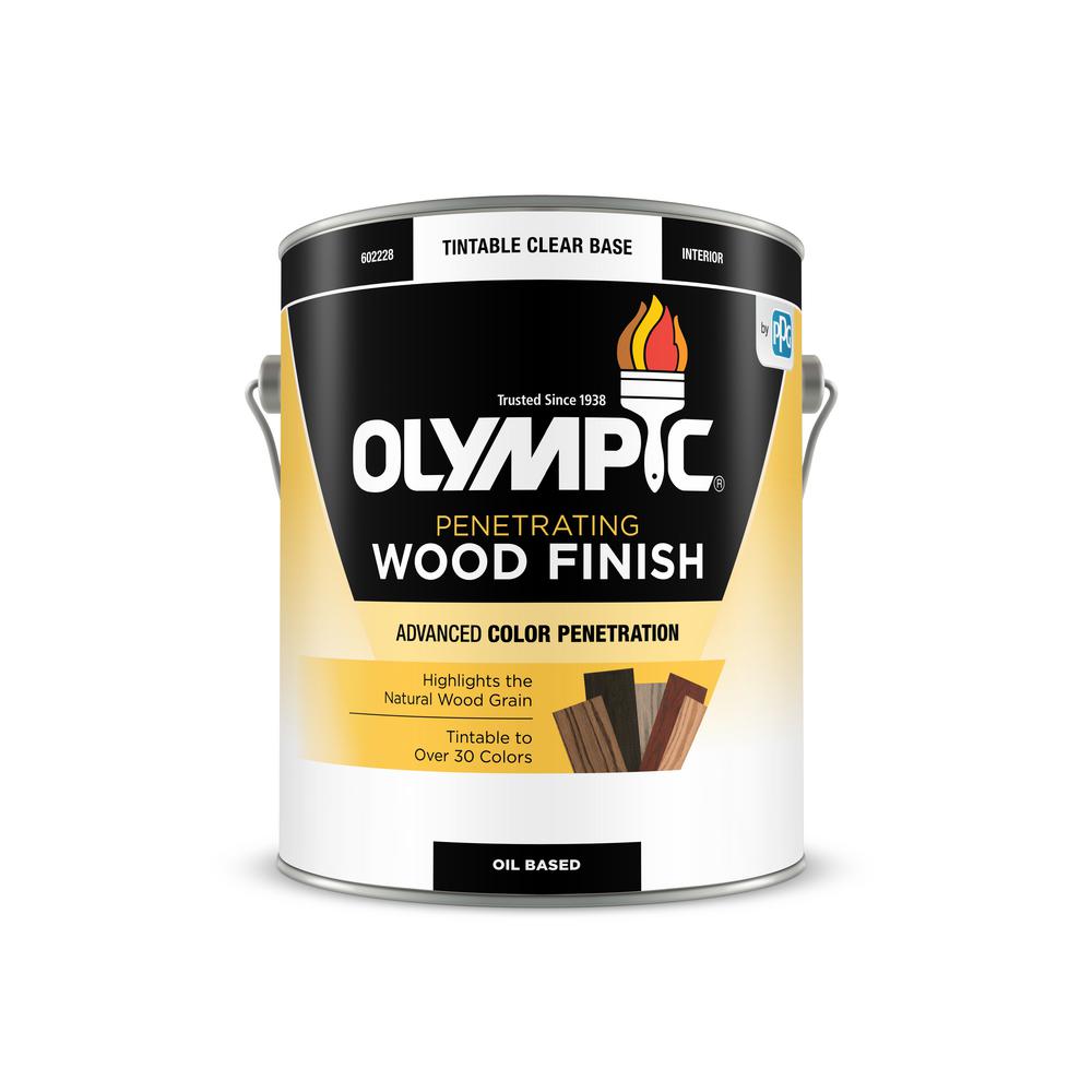 Olympic 1 Gal Pickled Oak Semi Transparent Oil Based Wood Finish