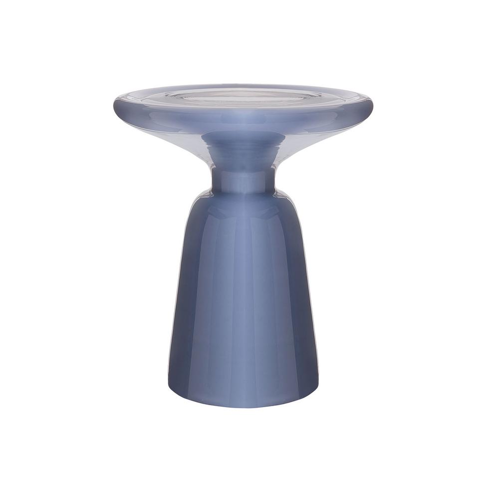 Venezia Gray Glass Side Table by Design Ideas