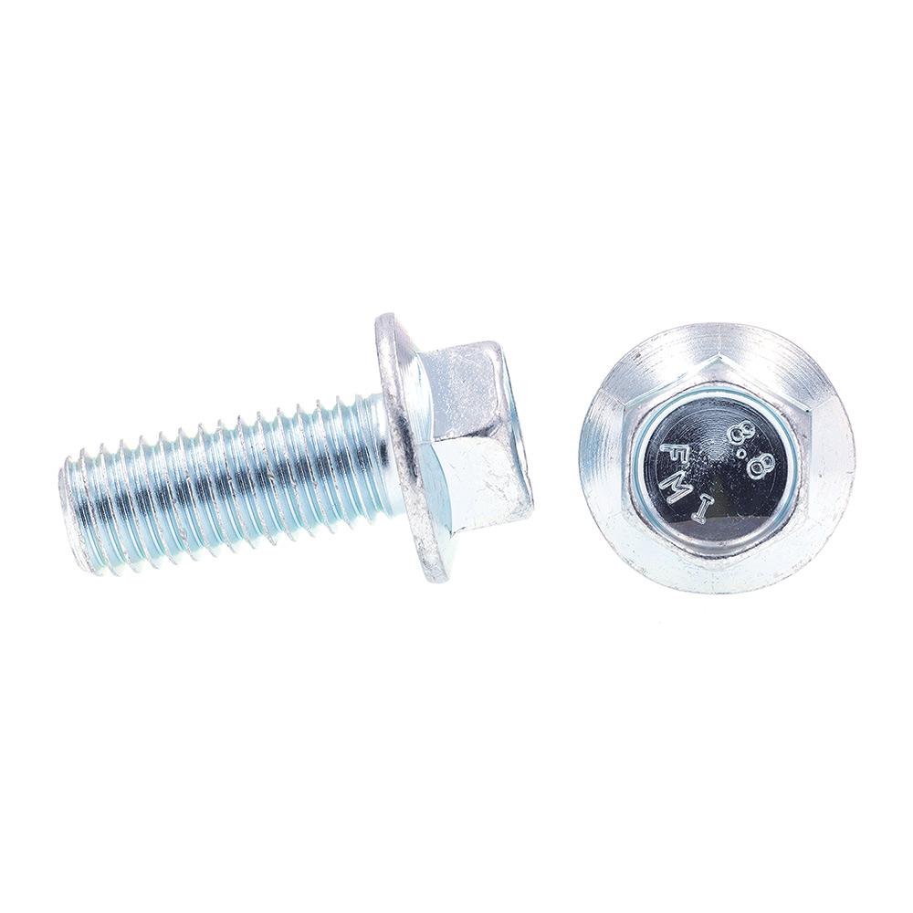 25-Pack Zinc Plated Steel Class 8.8 Metric Prime-Line 9089734 Flange Bolts M12-1.75 X 30MM