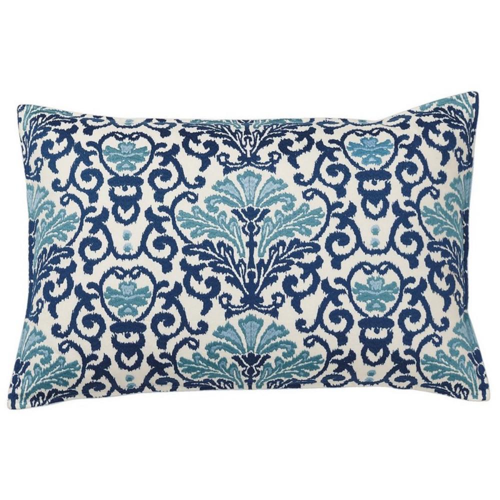 blue throw pillows