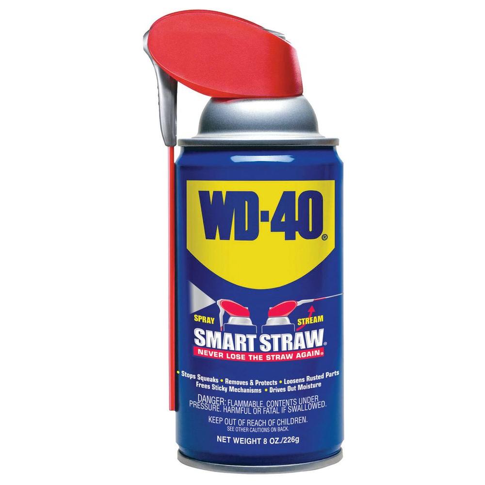 Wd 40 8 Oz Smart Straw Lubricant 110057 The Home Depot Wd 40 8 Oz Smart Straw Lubricant