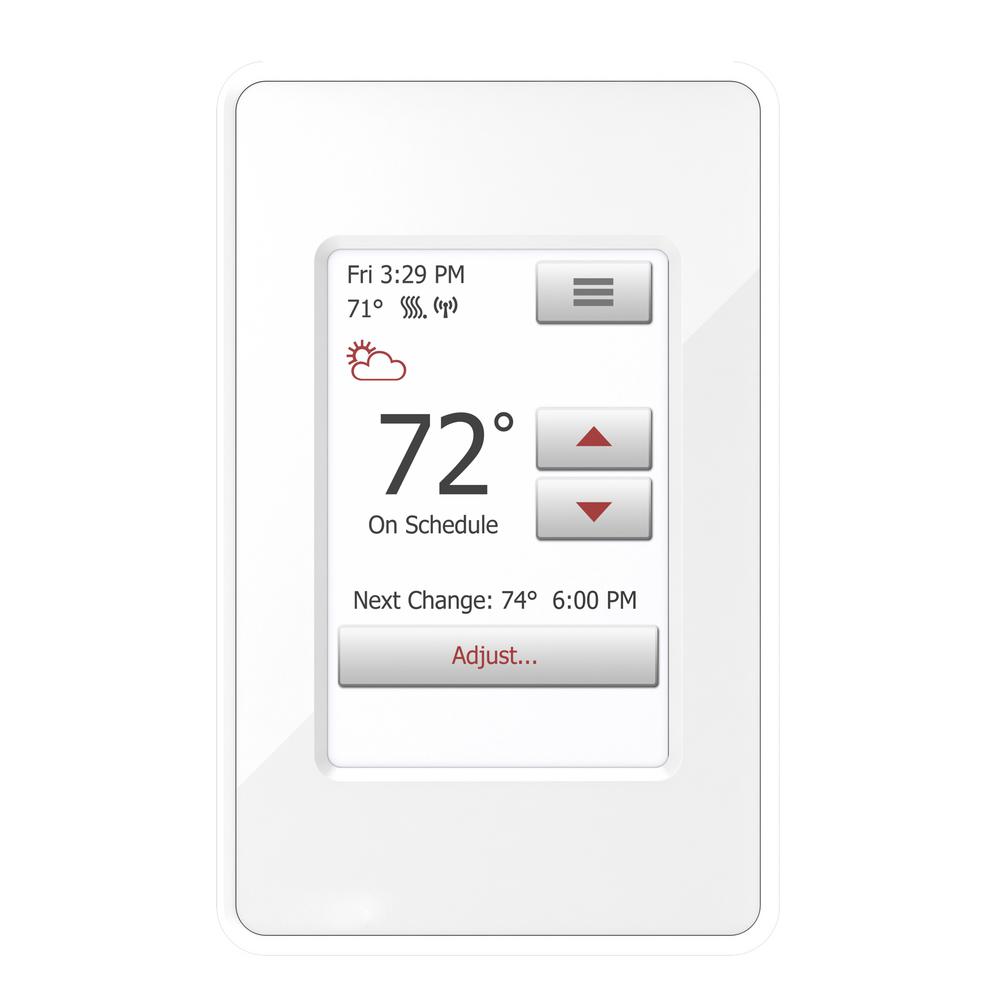 WarmlyYours nSpire Touch WiFi and Touch Programmable Thermostat with