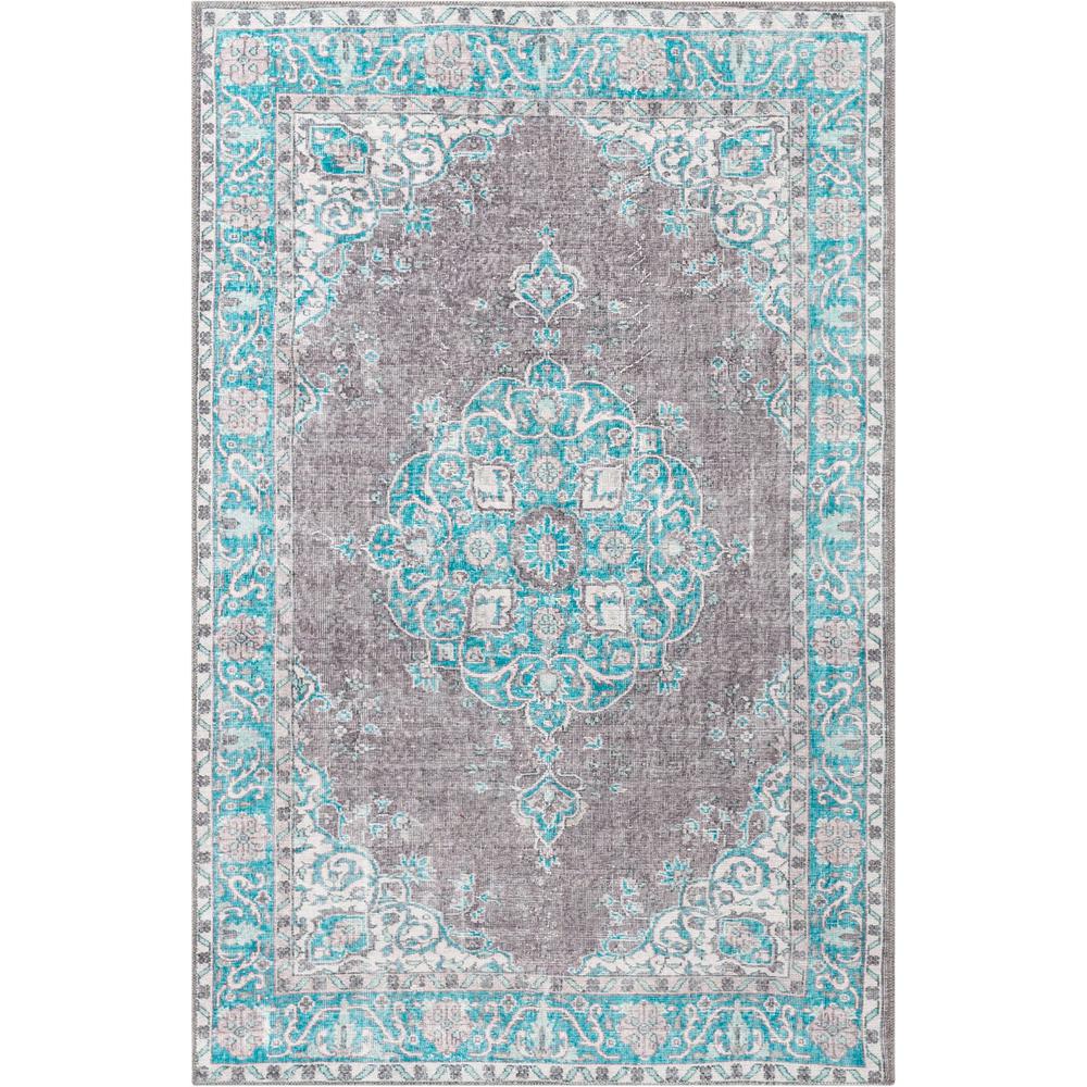 Well Woven Nile Tarifa Vintage Bohemian Medallion Floral Light Blue 2