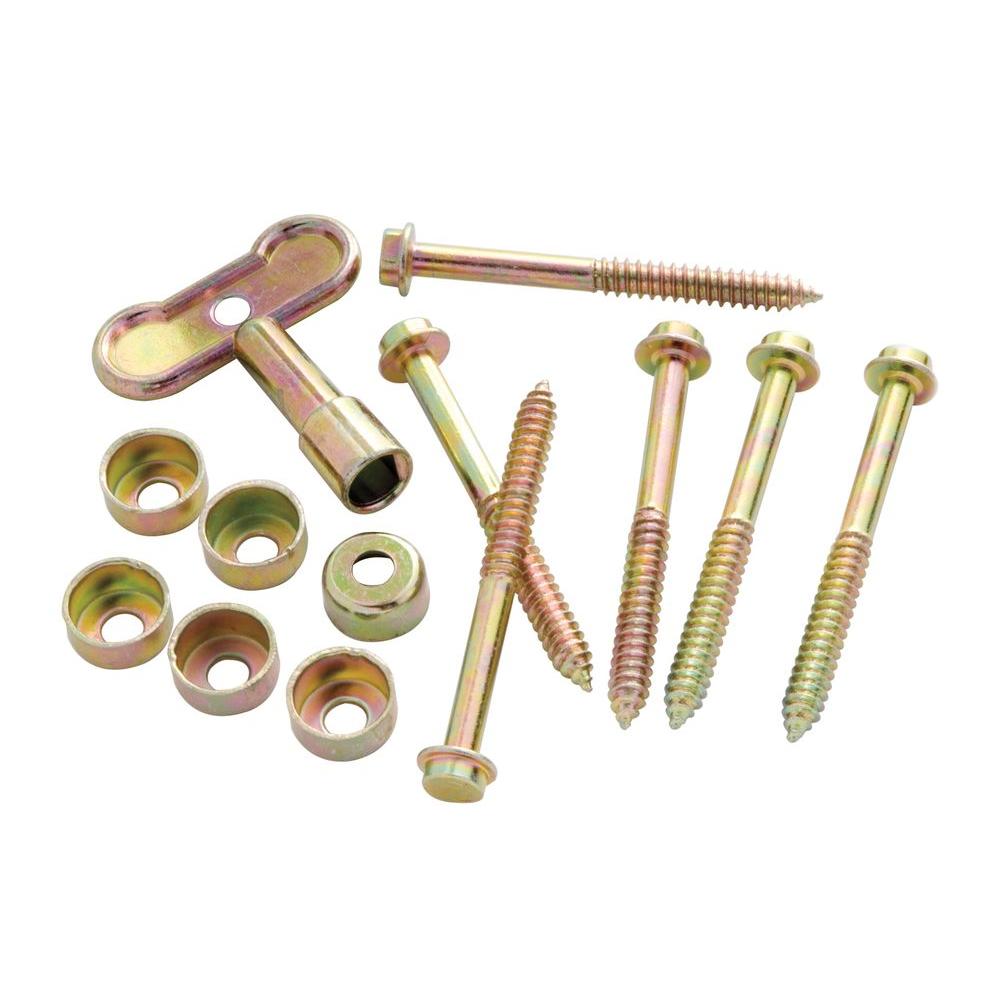 First Watch Security Polished Brass Metal Window Lock with Special