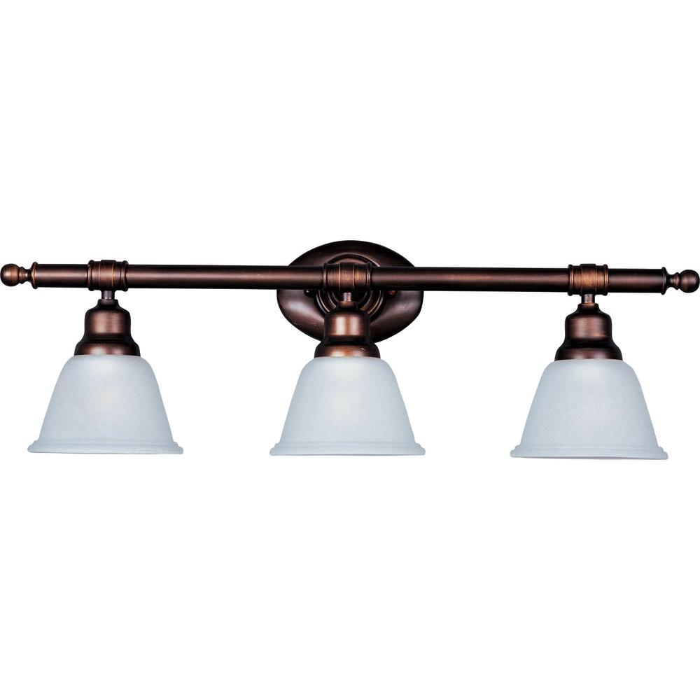 Maxim Lighting Essentials 3Light OilRubbed Bronze Bath Vanity Light
