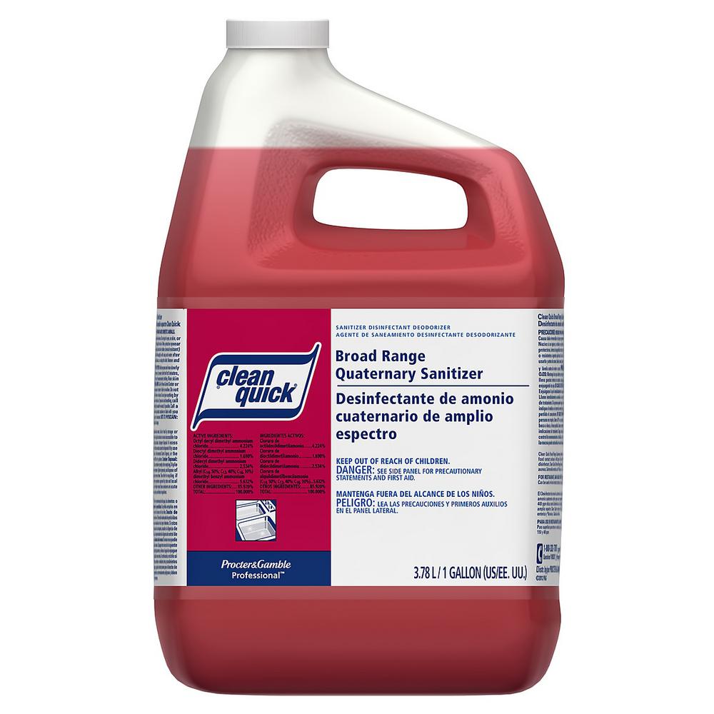 Clean Quick Professional Broad Range Quaternary Sanitizer  Sweet Scent  1 Gallon Bottle  