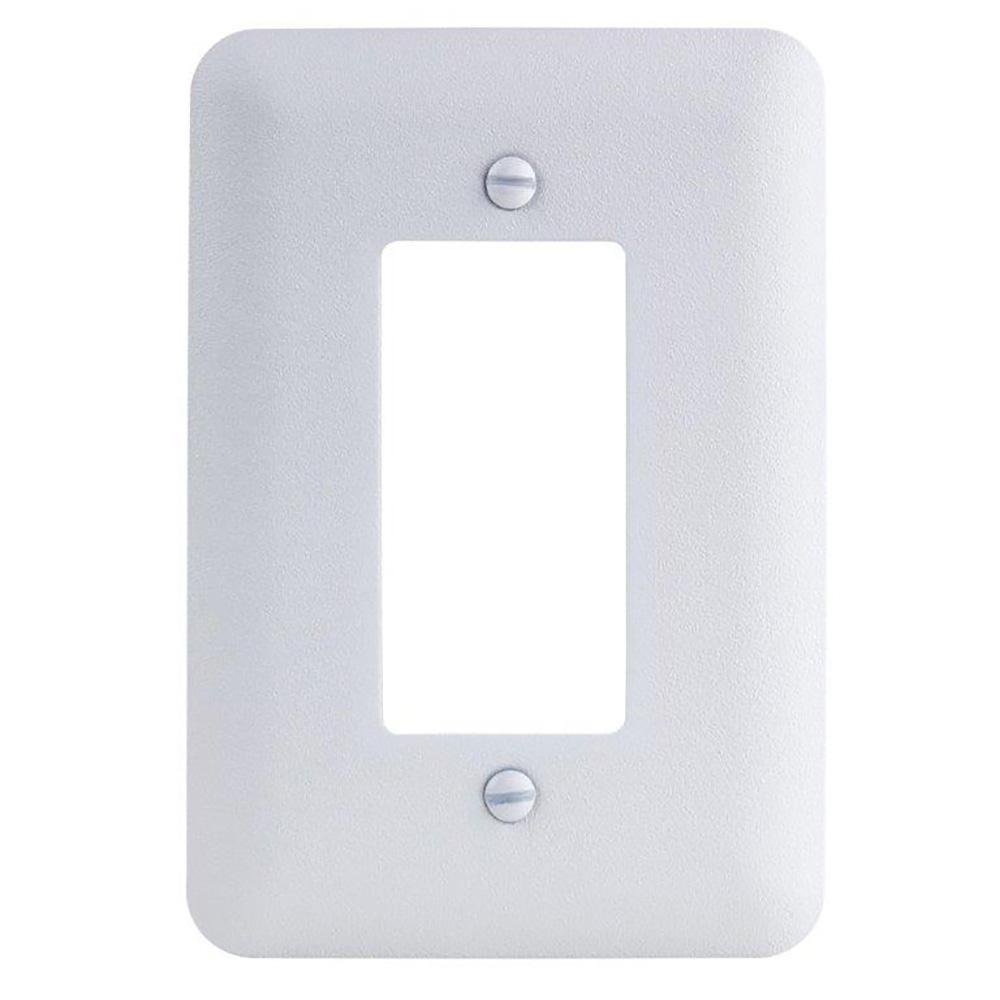 Hampton Bay Perry Steel 1Decora Wall Plate, Paintable