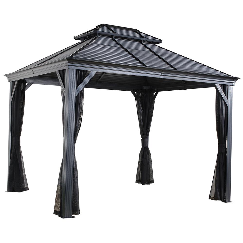 Rectangular Gazebos Shade Structures The Home Depot