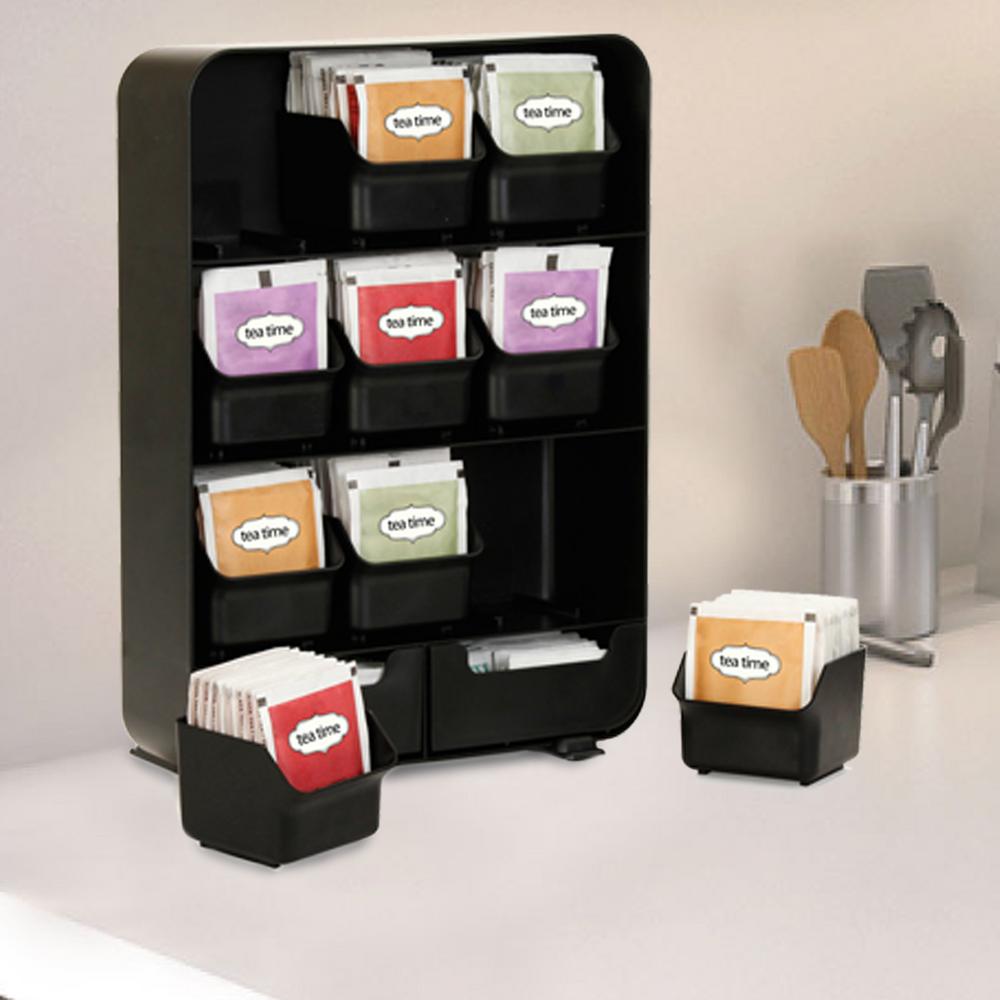 tea bag organizer with drawer