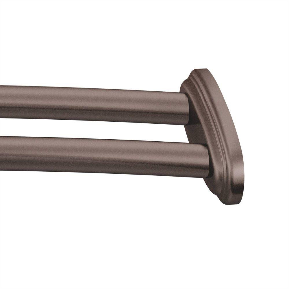 Moen Curved 57 In Adjule Shower Rod Old World Bronze Moen Curved 57 In Adjule Shower Rod Old World Bronze