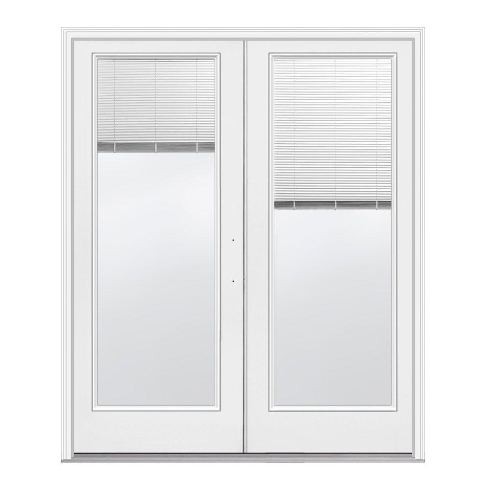 JELD-WEN 72 In. X 80 In. Primed White Left-Hand Inswing Low-E Tempered ...