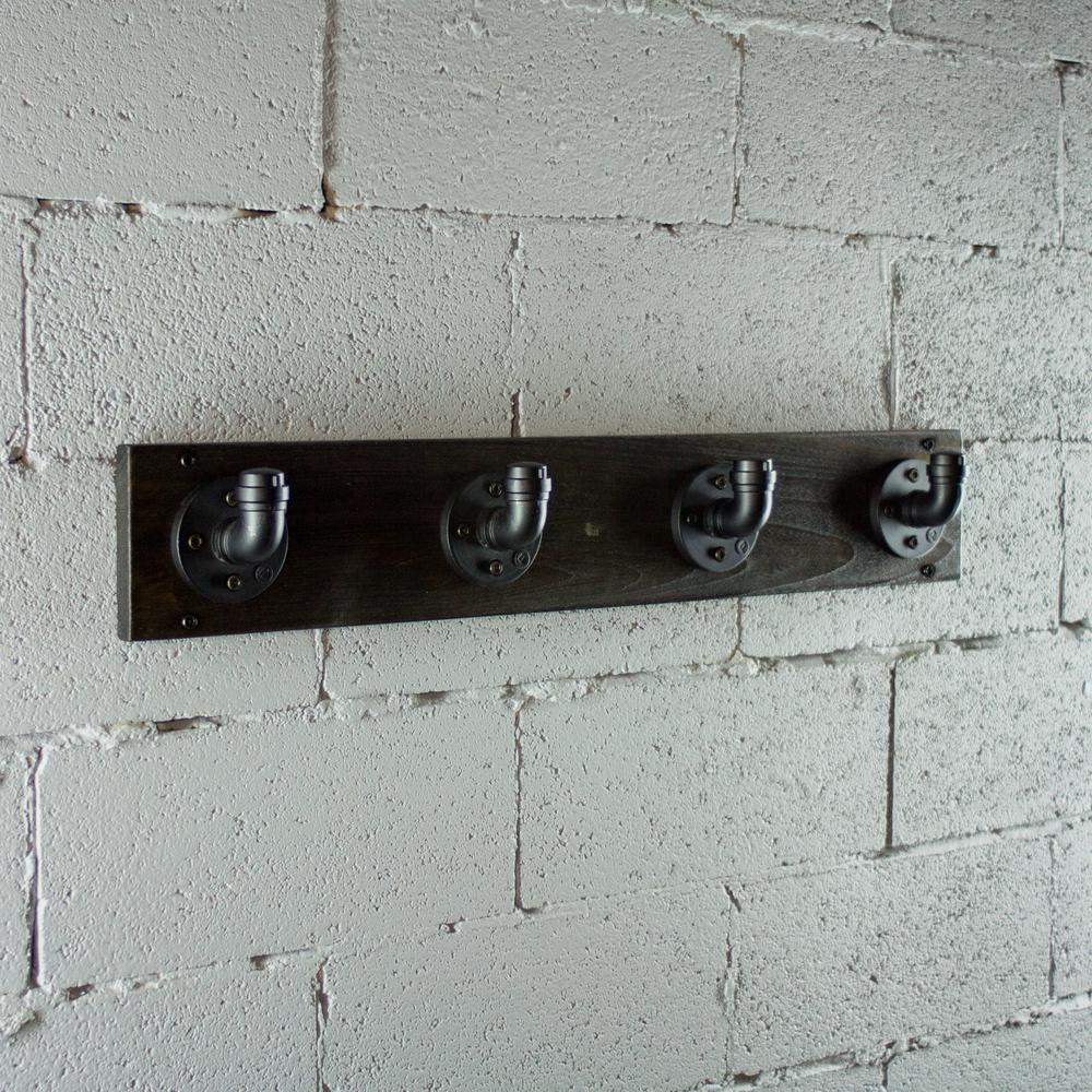 Furniture Pipeline San Antonio Farmhouse Industrial Black Wall