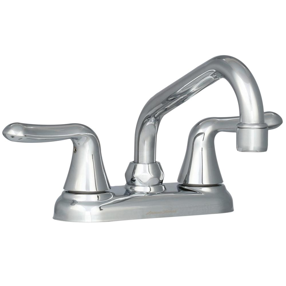 Colony Soft 4 In 2 Handle Low Arc Laundry Faucet In Polished Chrome