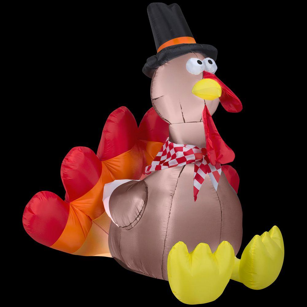 inflatable yard turkey