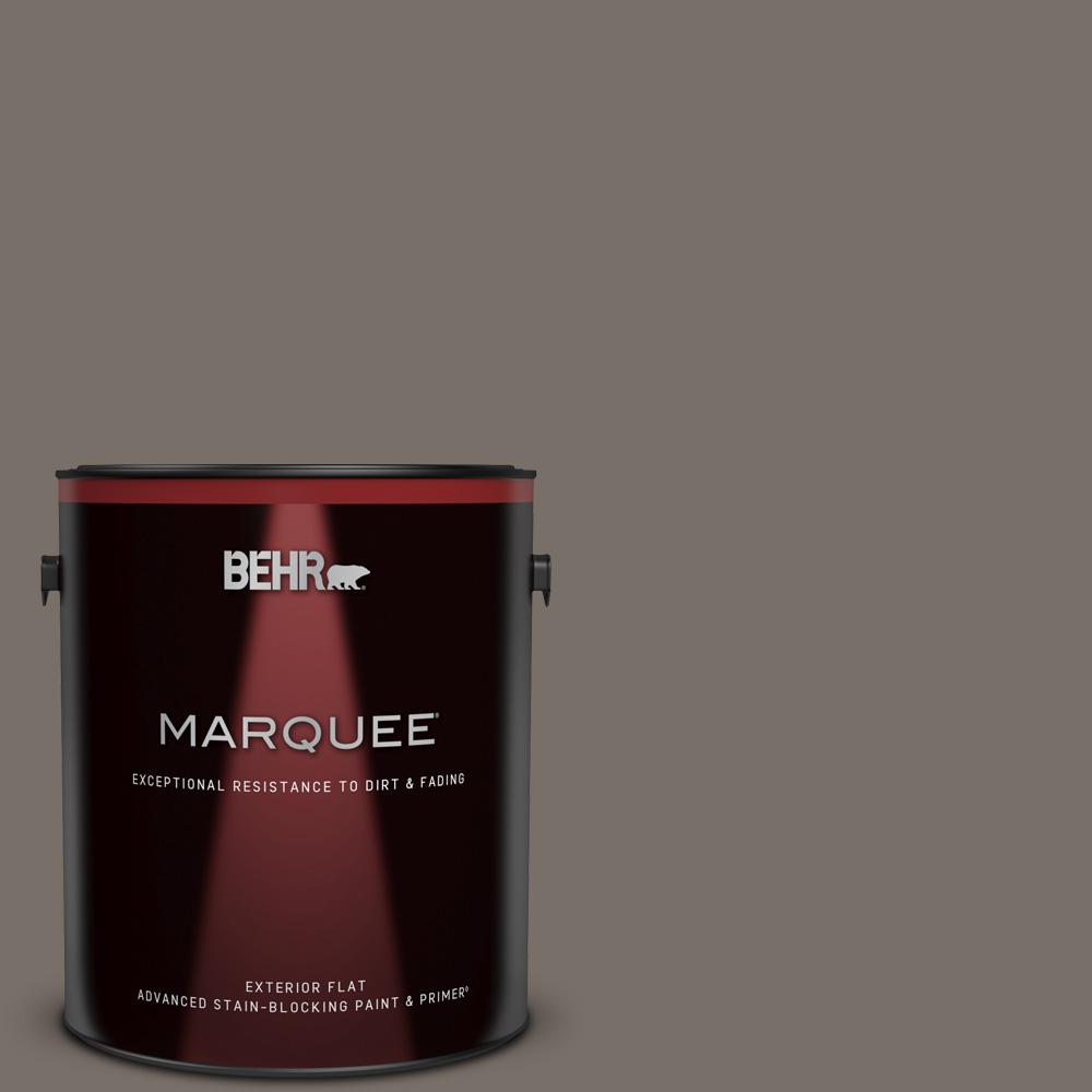 BEHR MARQUEE 1 gal. #BNC-37 Gray Owl Flat Exterior Paint ...