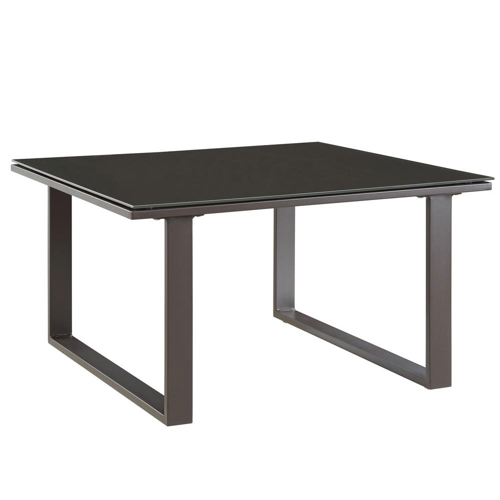 Modway Fortuna Patio In Brown Aluminum Outdoor Side Table Eei 1515 Modway Fortuna Patio In Brown Aluminum Outdoor Side Table