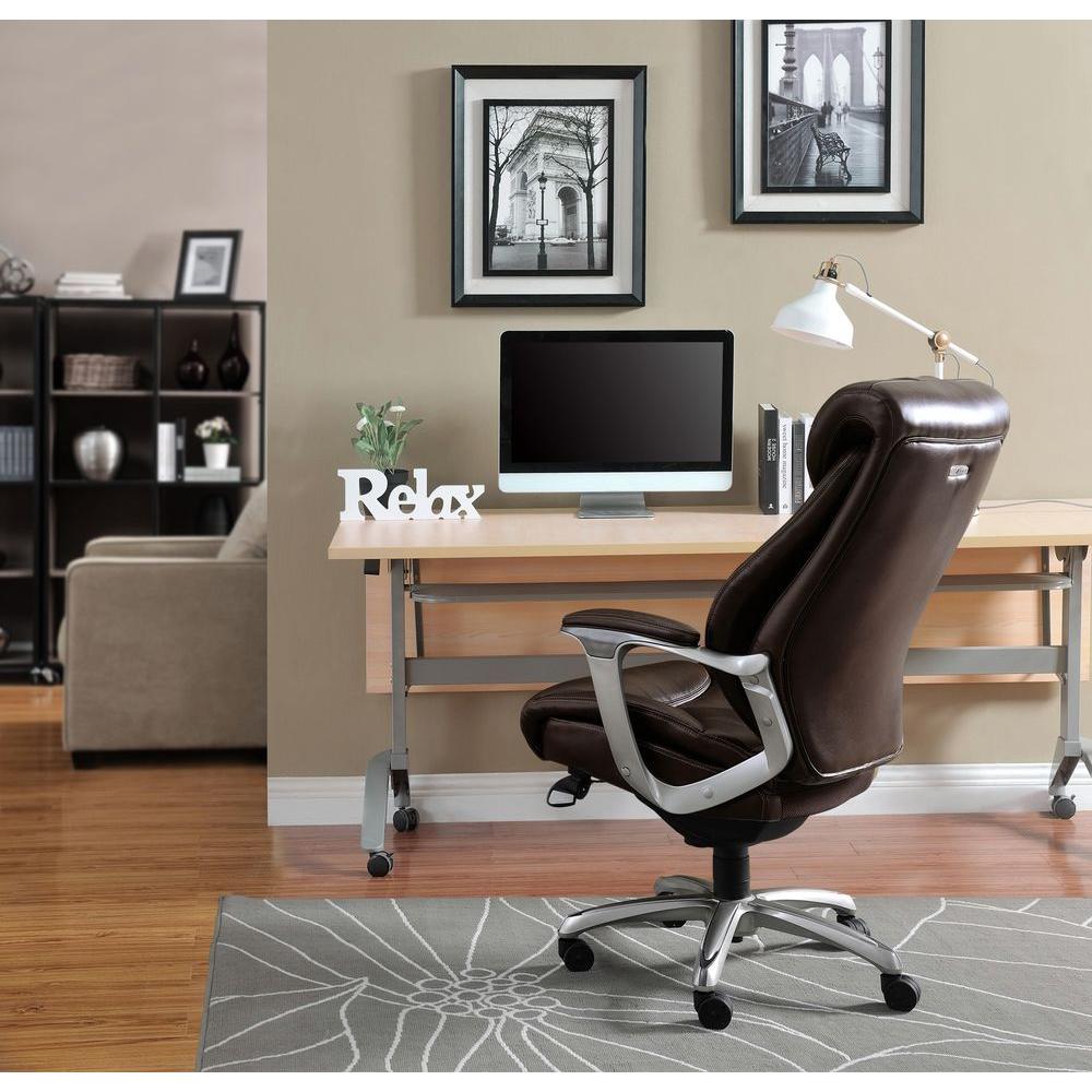 La-z Boy - Air Bonded Leather Executive Chair - Coffee Brown