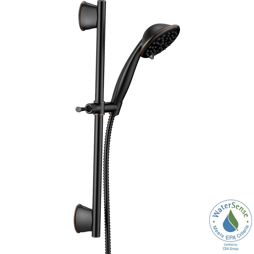 Bronze Shower Systems Bathroom Faucets The Home Depot Porter 3 Spray Wall Bar Shower Kit In Oil Rubbed Bronze