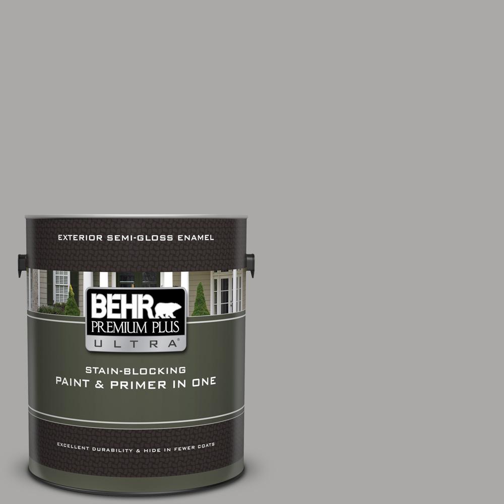 BEHR Premium Plus Ultra 1 gal. UL2607 Cathedral Gray SemiGloss