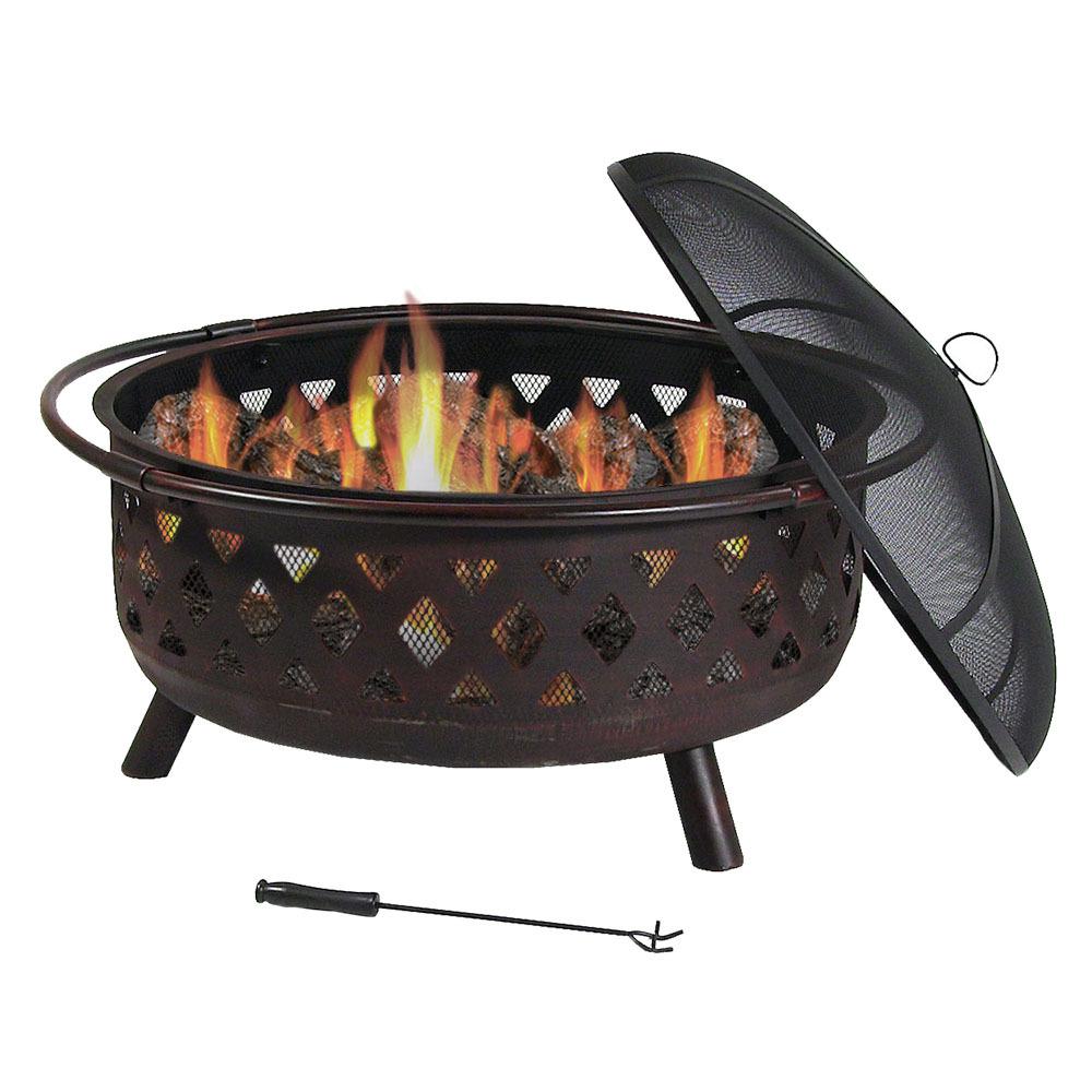 Sunnydaze Decor Fire Pits Outdoor Heating The Home Depot