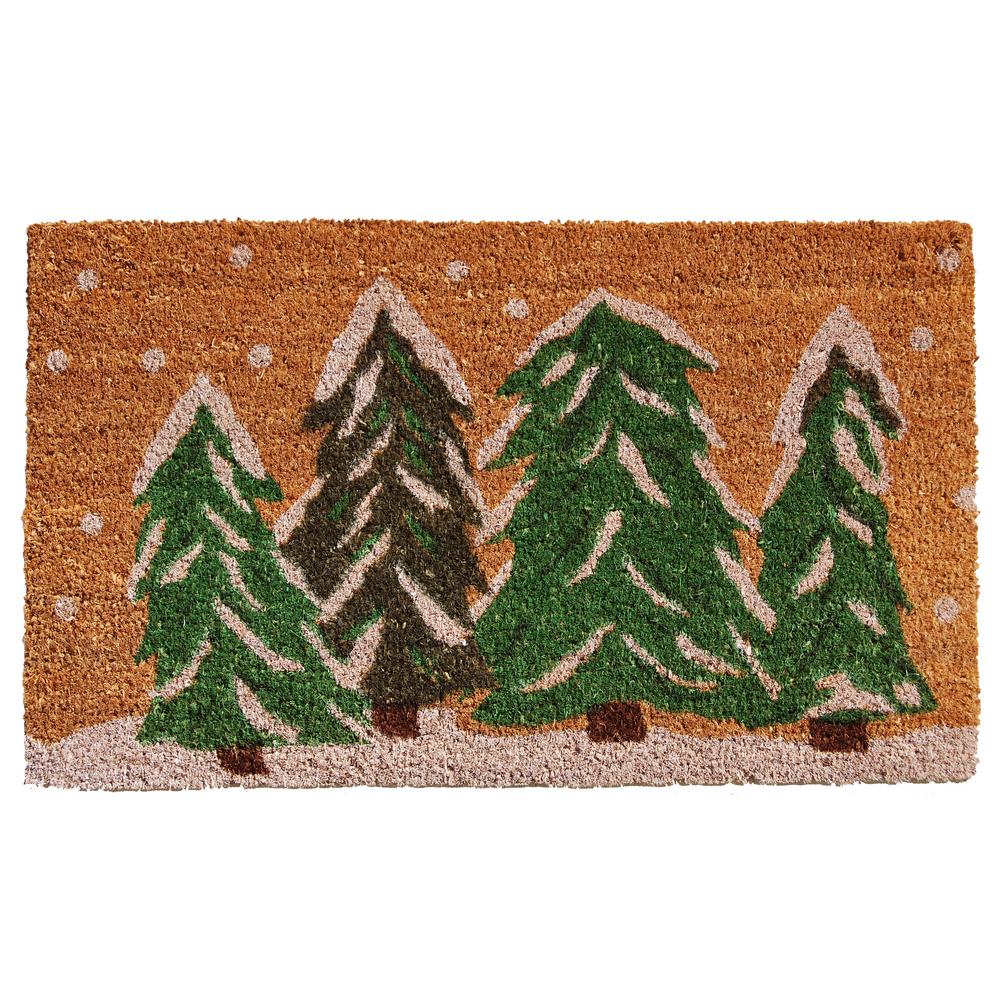 Home More Winter Wonderland 17 In X 29 In Coir Door Mat