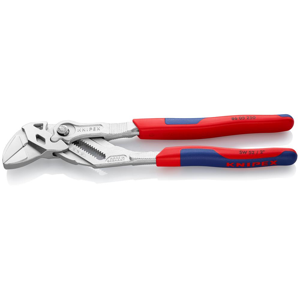 KNIPEX 10 in. Pliers Wrench with Comfort Grip Handles86 05 250 The