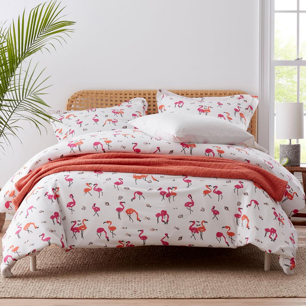 The Company Flamingo Cove Jersey Knit Queen Duvet Cover 50346d The Company Flamingo Cove Jersey Knit Queen Duvet Cover