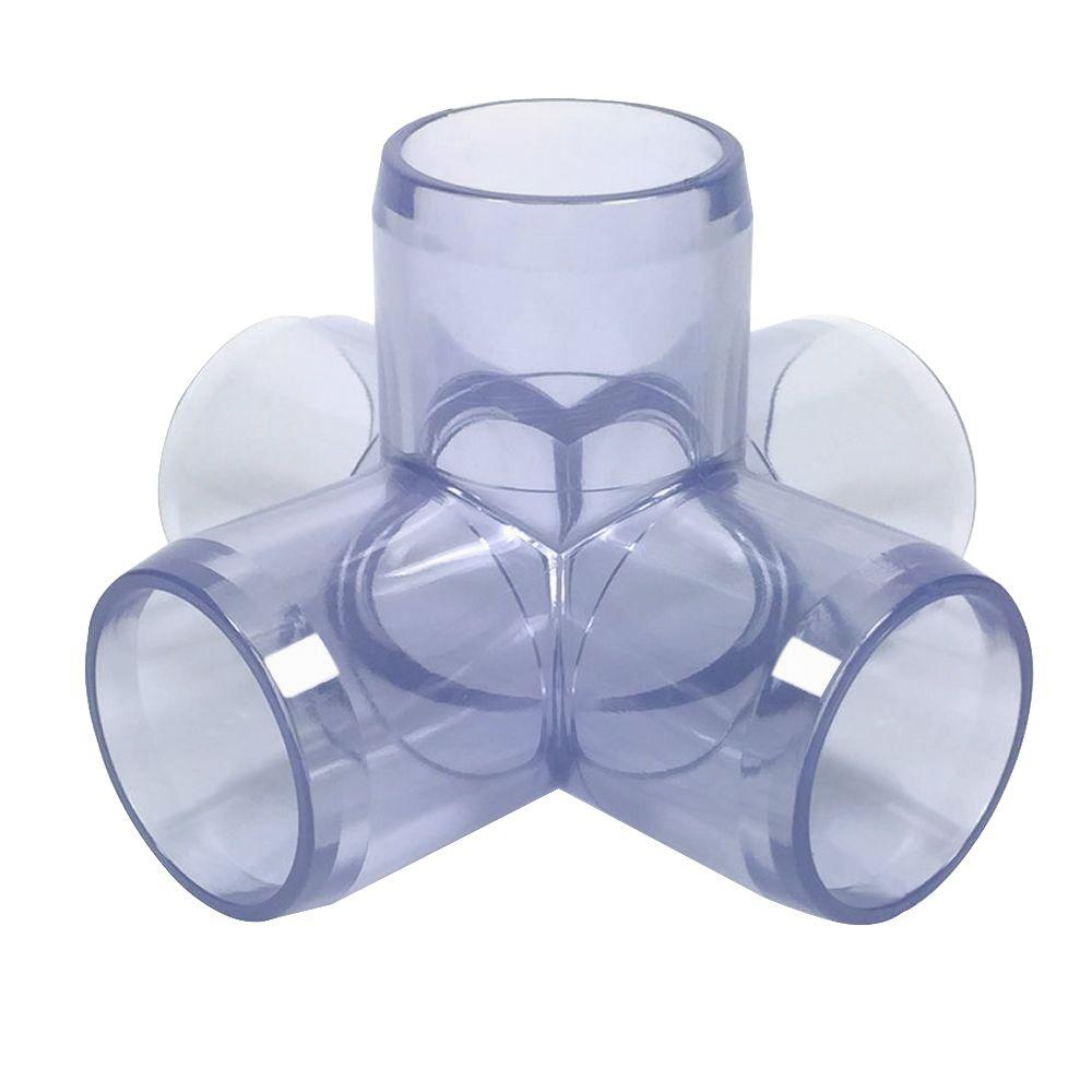 Formufit 1 in. Furniture Grade PVC 5Way Cross in ClearF0015WCUV The Home Depot