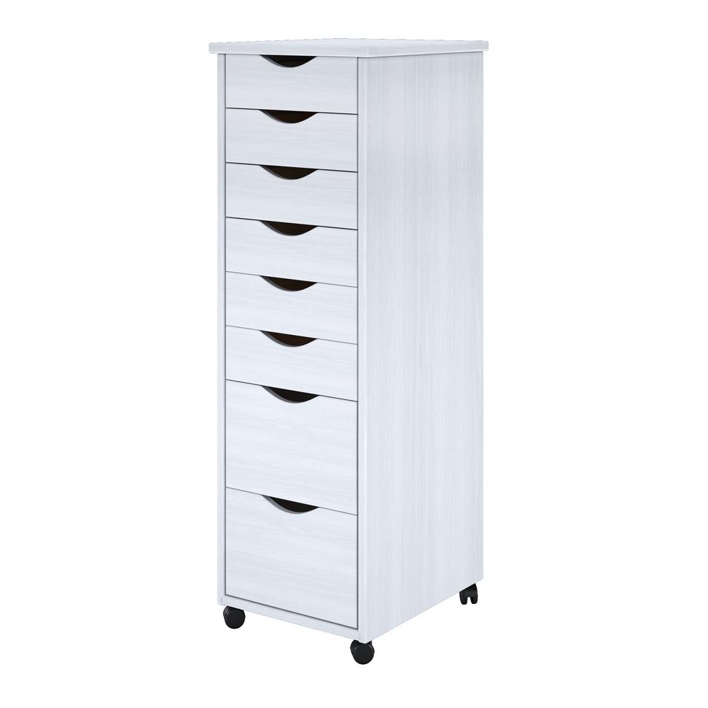Adeptus White 6 2 Drawer Roll Cart 76183 The Home Depot