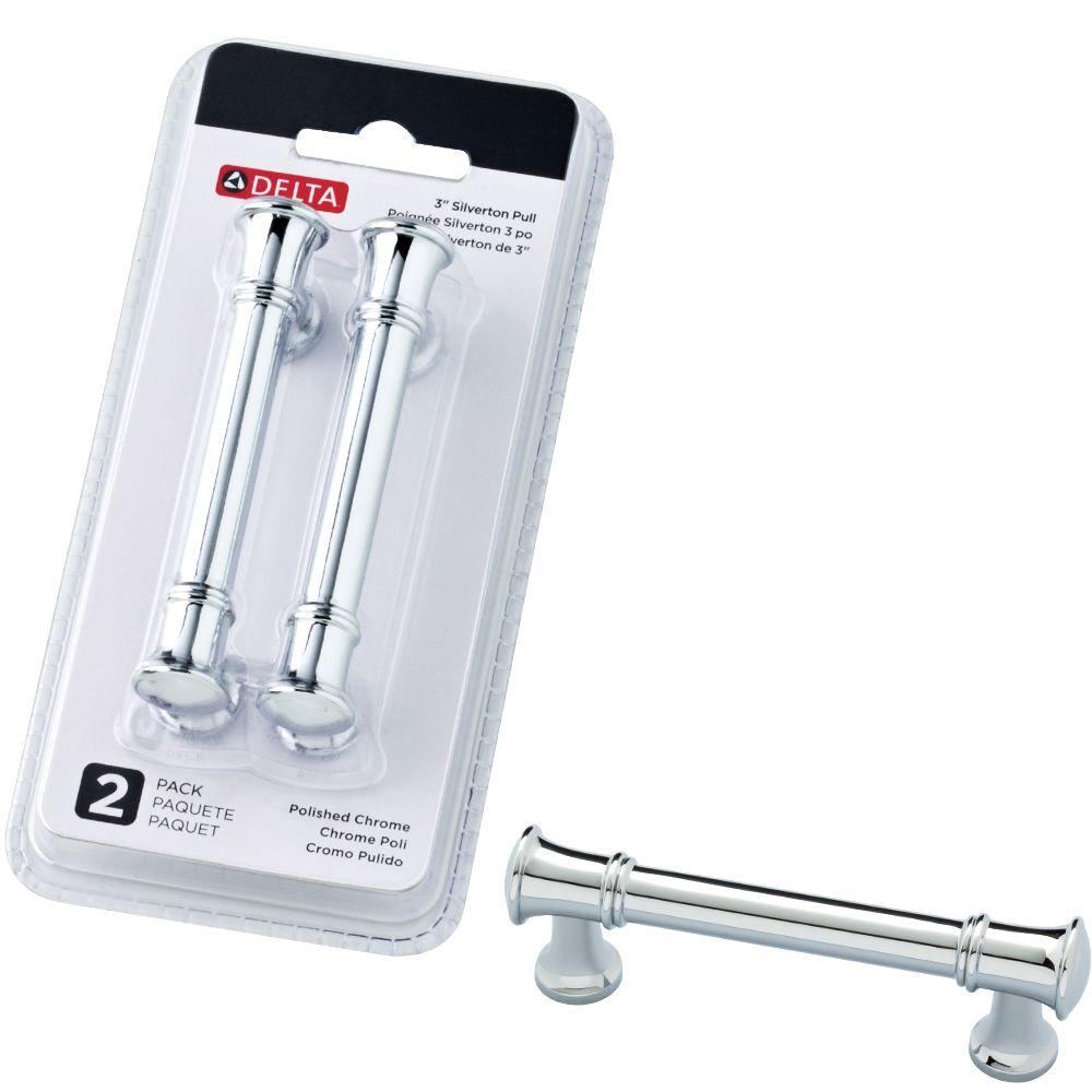 Delta Silverton 3 In 76mm Center To Center Polished Chrome