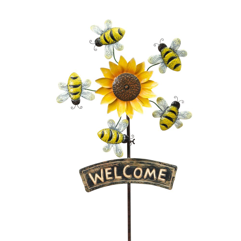 GARDEN BUG Yard Stake with Rotating Center 30/" Plastic