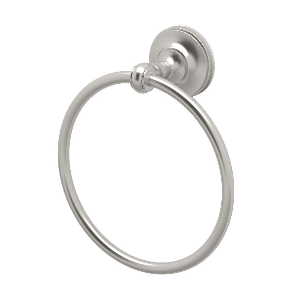 Gatco Tavern Towel Ring in Satin Nickel4022 The Home Depot