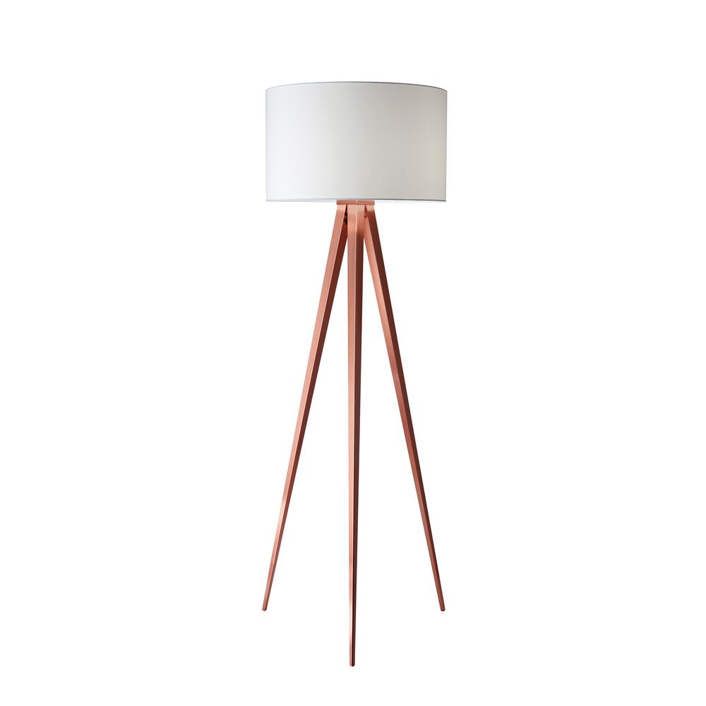 Director 60 In Copper Floor Lamp 6424 20 The Home Depot Director 60 In Copper Floor Lamp