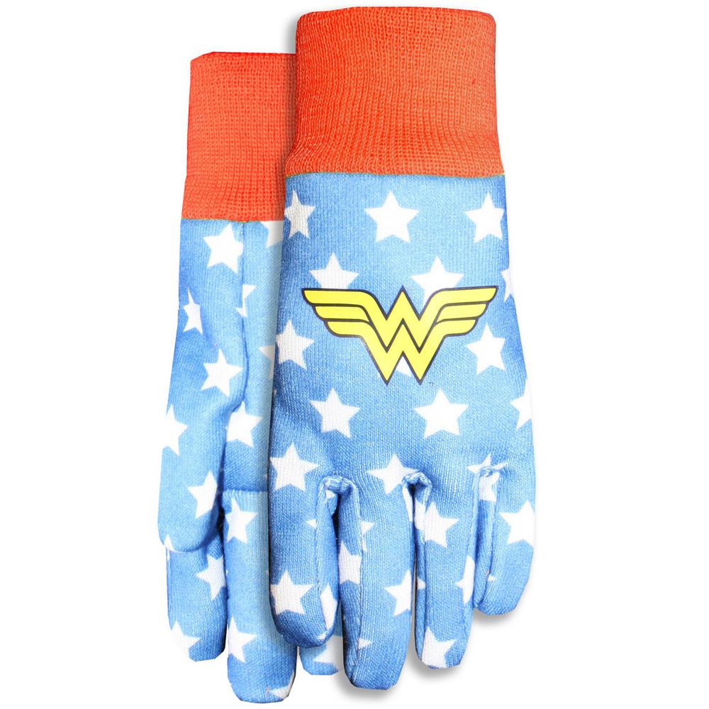 blue superhero gloves