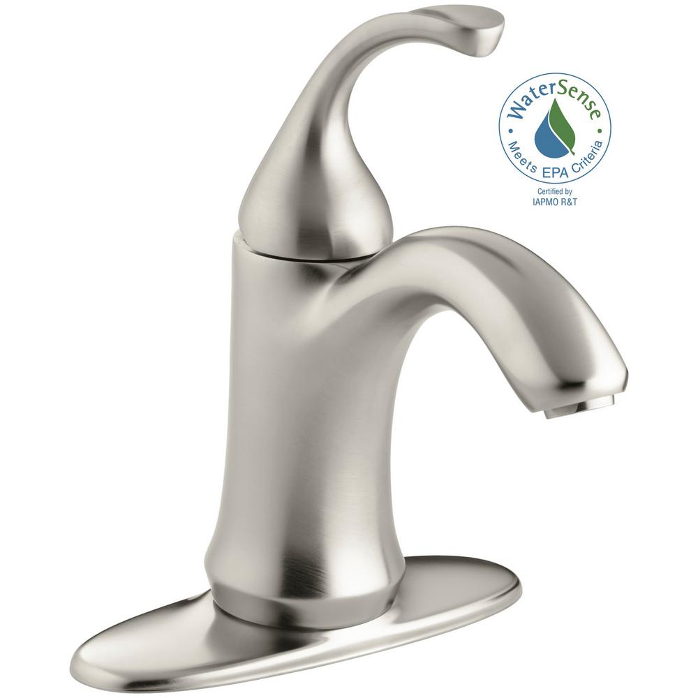 KOHLER Forte Single Hole Single-Handle Low-Arc Water ...