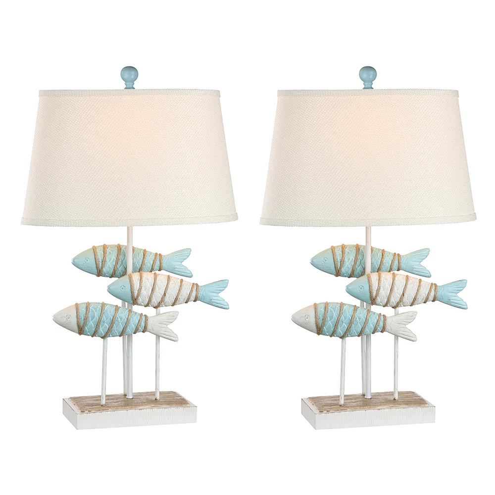 29 In Glacier Blue Indoor Table Lamp Set 29 In Glacier Blue Indoor Table Lamp Set