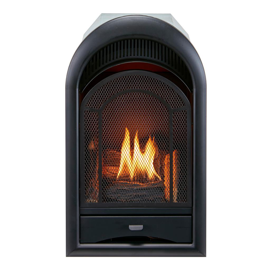 Ventless Wall Fireplace
 - Procom Heating Ventless Fireplace Insert Thermostat Control Arched Door 10 000 Btu 170171 The Home Depot