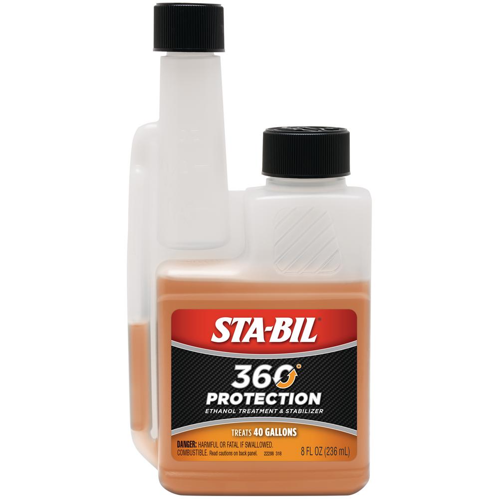 Treatment of Stabilizer Sta-Bil Ethanol and 360 Protection oz. Treats Gallons 40  STA-BIL 8 Fuel