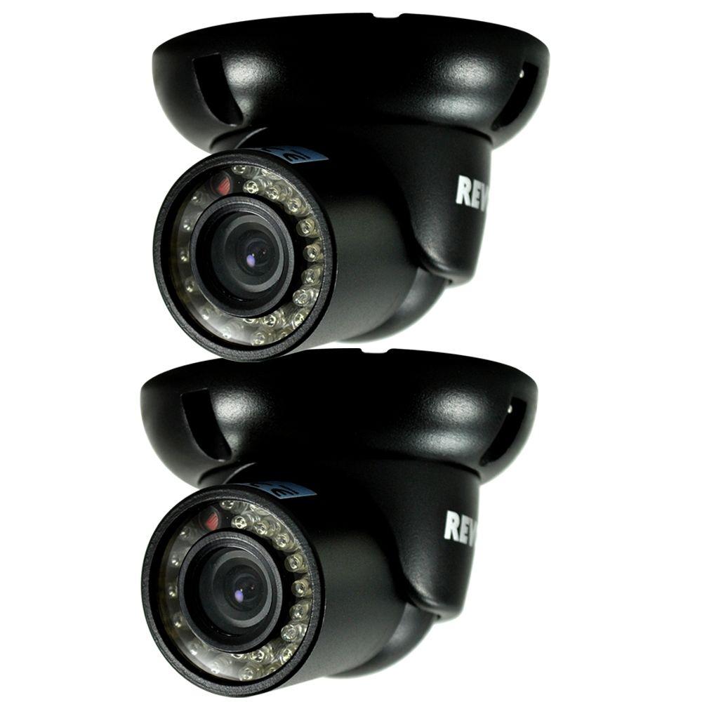 Revo Wired 700 TVL Indoor/Outdoor Mini Turret Surveillance Camera with