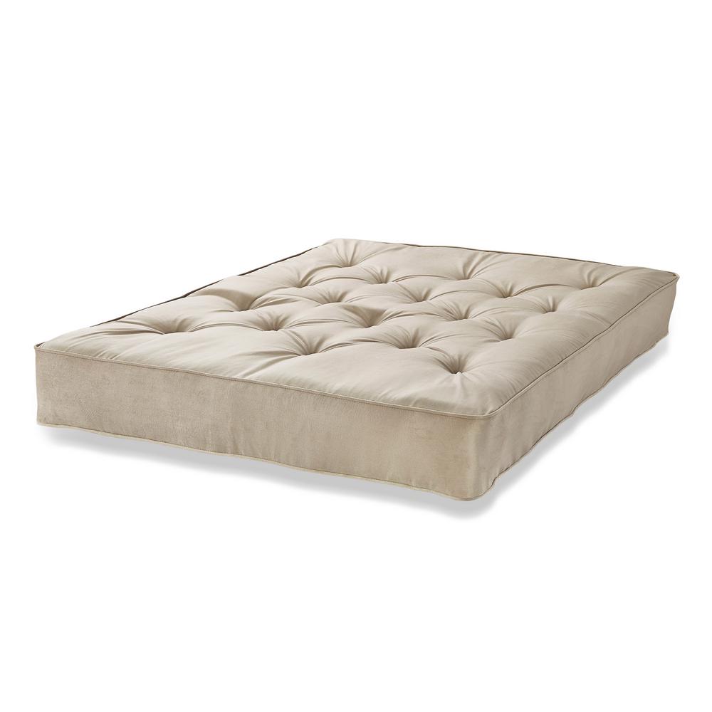 Beautyrest Queen 8 In Pocketed Coil Visco Innerspring Futon Beautyrest Queen 8 In Pocketed Coil Visco Innerspring Futon Mattress Biscuit