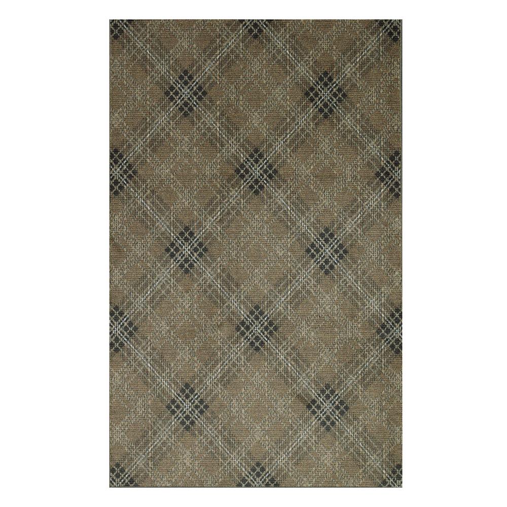 Mohawk Area Rugs The Home Depot Rus Plaid Earth 8 Ft X 10 Area Rug