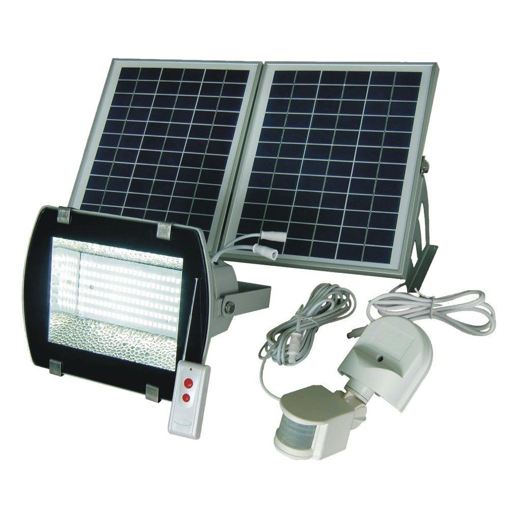 Adjule Detection Sensitivity Solar Remote Control Included Range White Grey 156 Smd Led Outdoor Flood