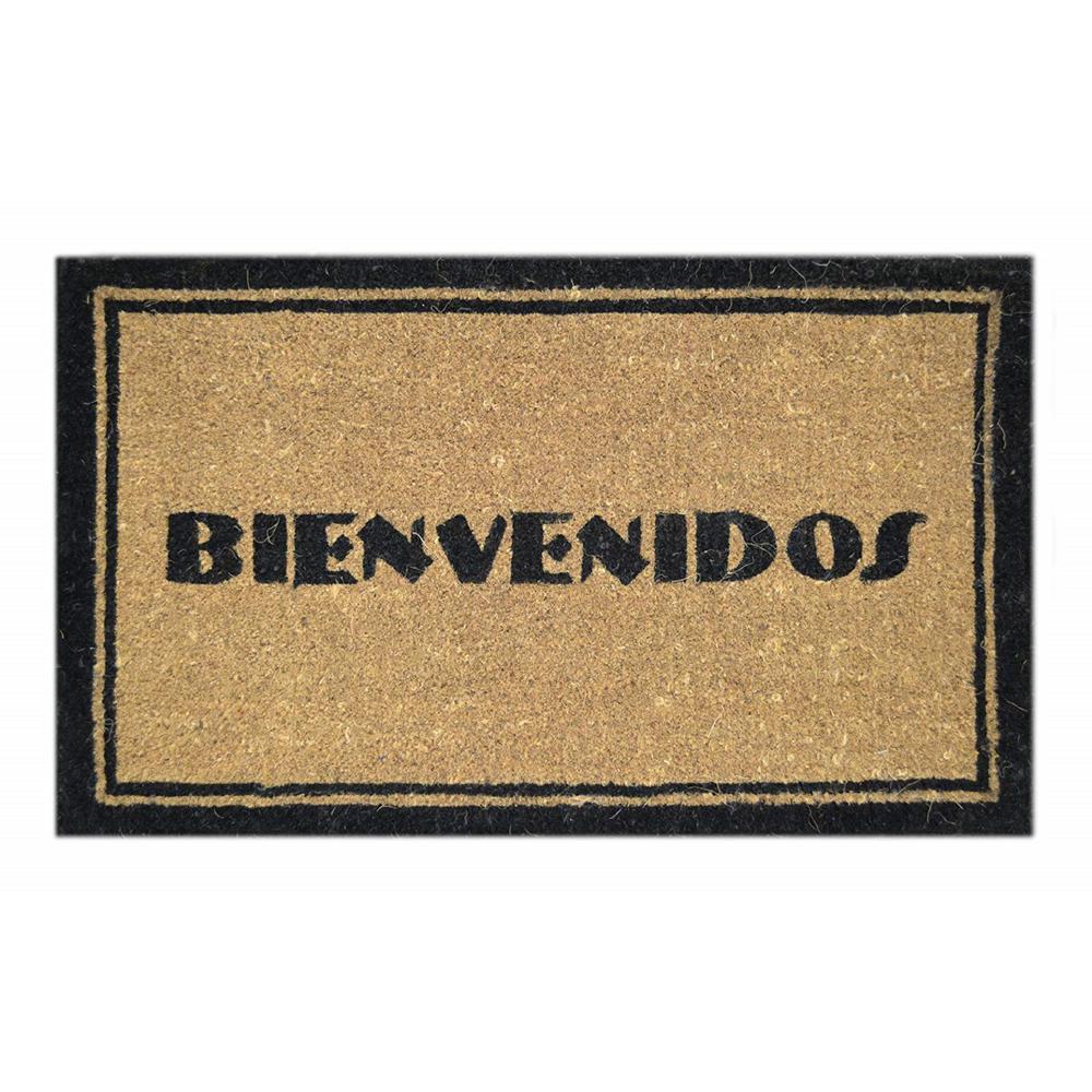Imports Decor Basic Coir Bienvenidos 30 In X 18 In Coconut