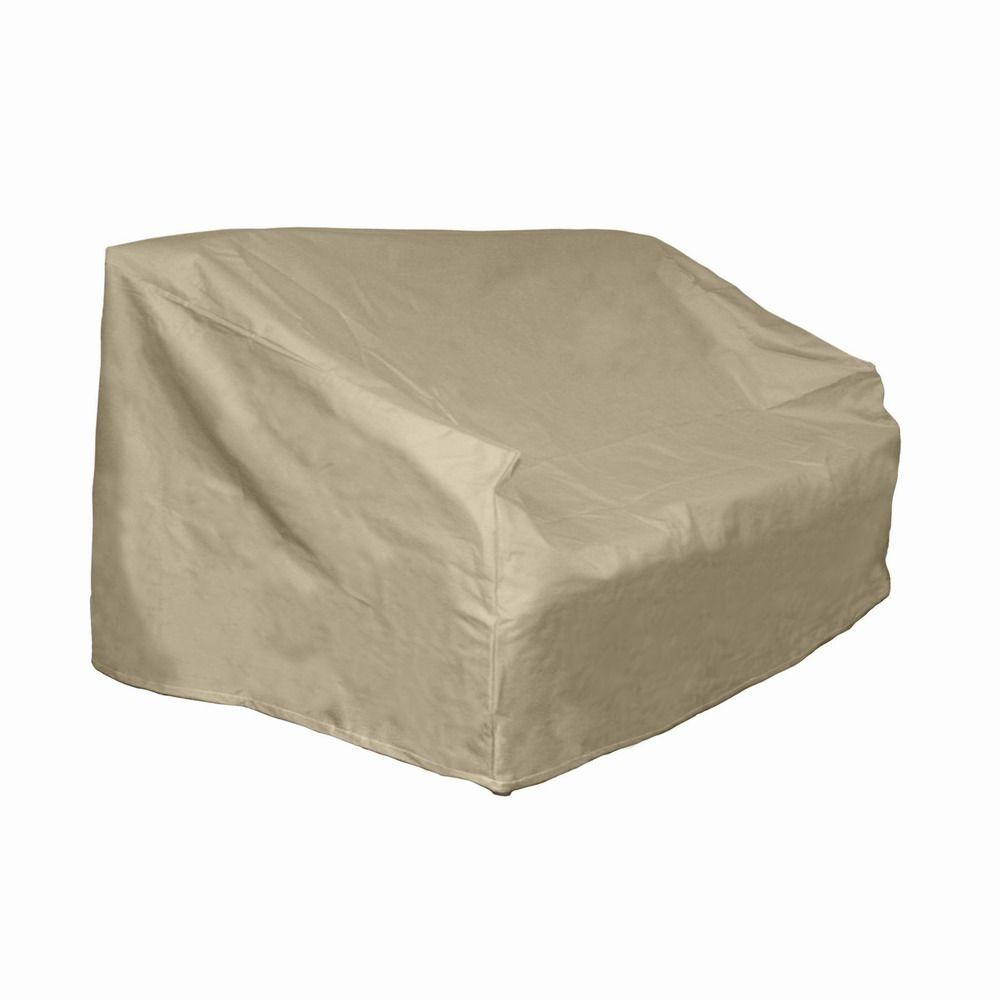 Hearth Garden Polyester Patio Loveseat And Bench Cover With Pvc Coating Sf40254 The Home Depot